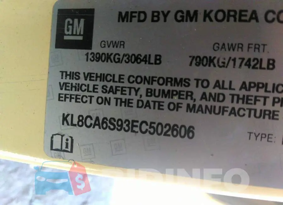 KL8CA6S93EC502606 Photo# 9