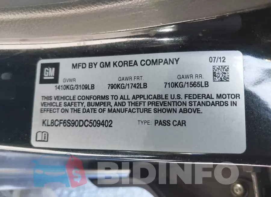 KL8CF6S90DC509402 Photo# 9