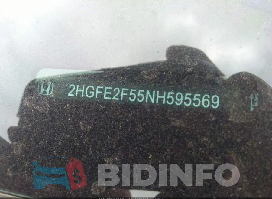 2HGFE2F55NH595569 Photo# 9