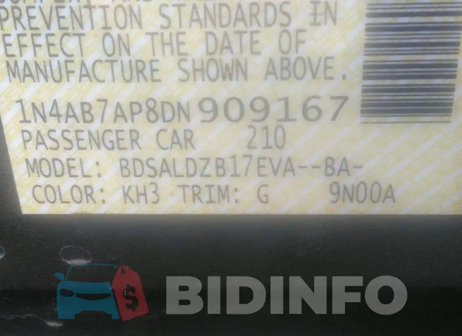 1N4AB7AP8DN909167 Photo# 9