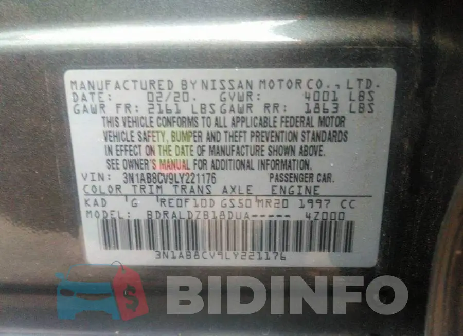 3N1AB8CV9LY221176 Photo# 9