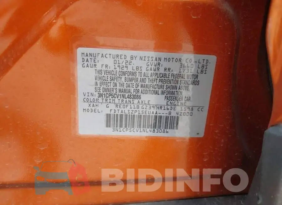 3N1CP5CV1NL483086 Photo# 9