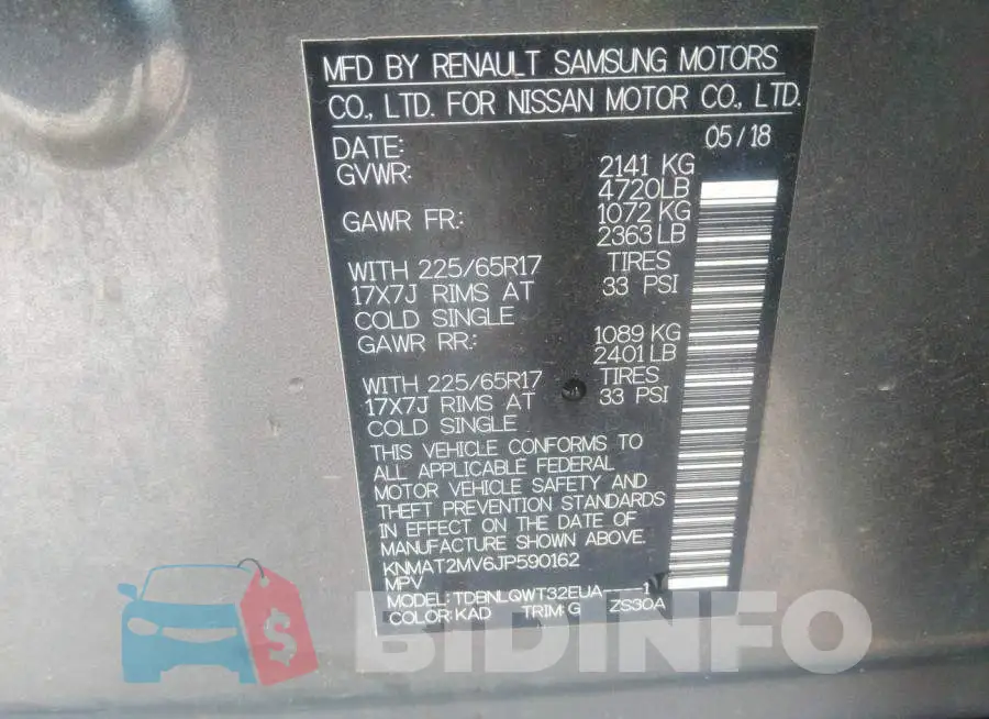 KNMAT2MV6JP590162 Photo# 9