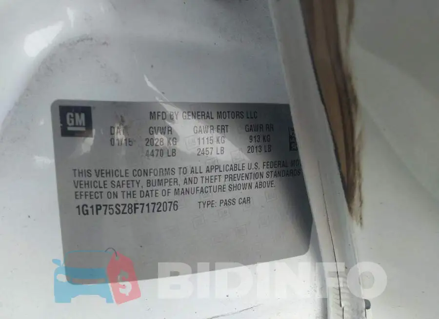 1G1P75SZ8F7172076 Photo# 9