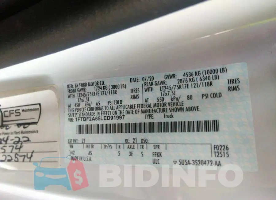 1FTBF2A65LED91997 Photo# 9