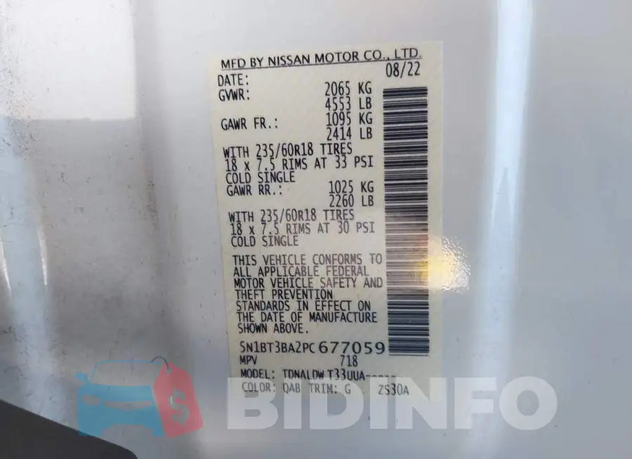 5N1BT3BA2PC677059 Photo# 9