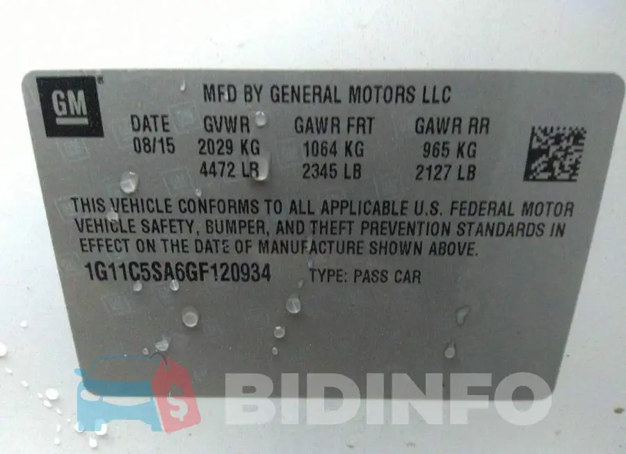 1G11C5SA6GF120934 Photo# 9