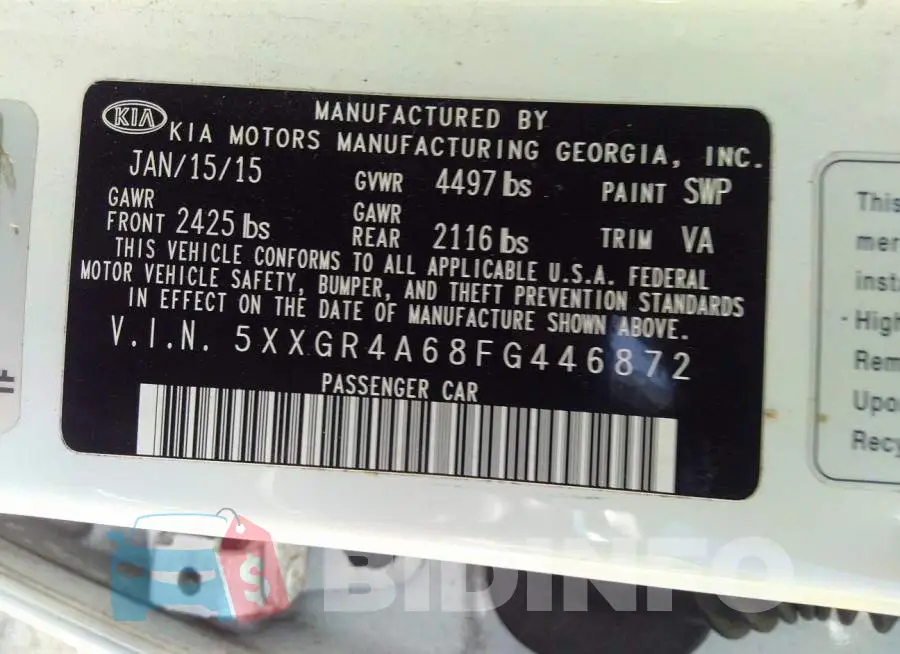 5XXGR4A68FG446872 Photo# 9