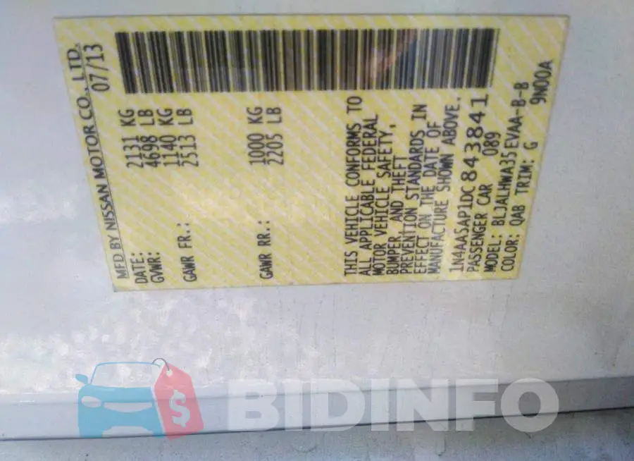 1N4AA5AP1DC843841 Photo# 9