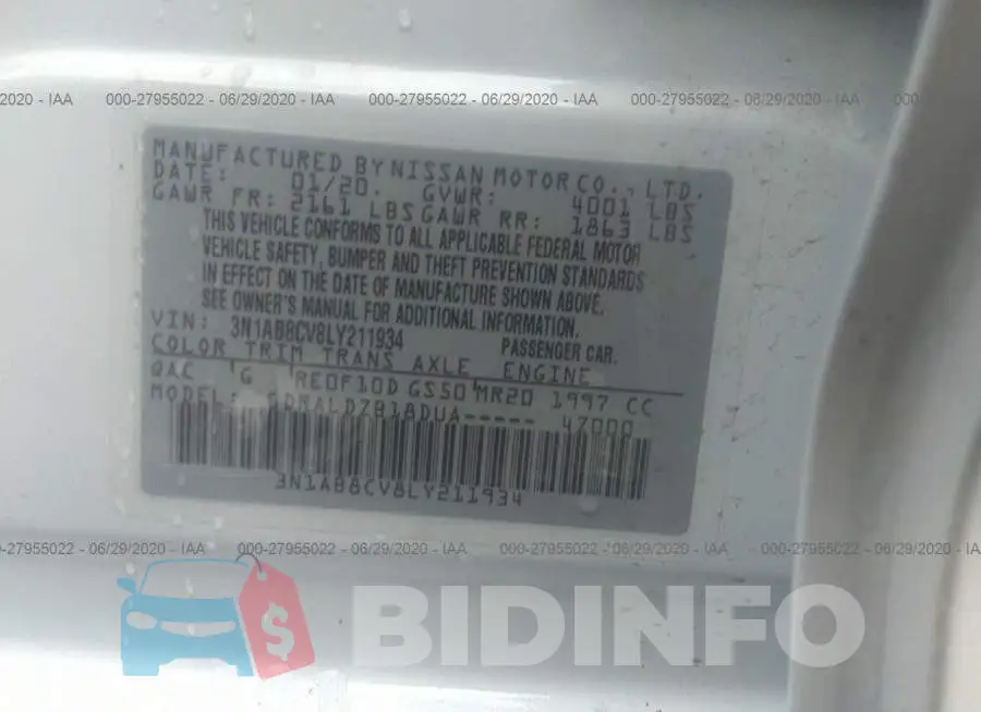 3N1AB8CV8LY211934 Photo# 9
