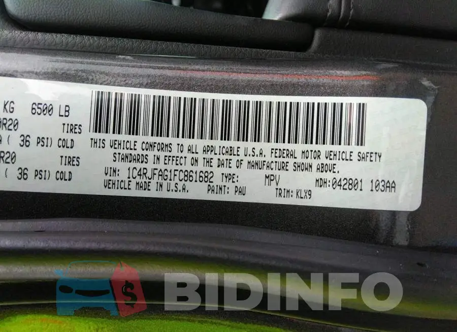 1C4RJFAG1FC861682 Photo# 9