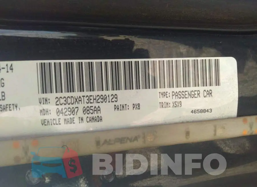 2C3CDXAT3EH290129 Photo# 9
