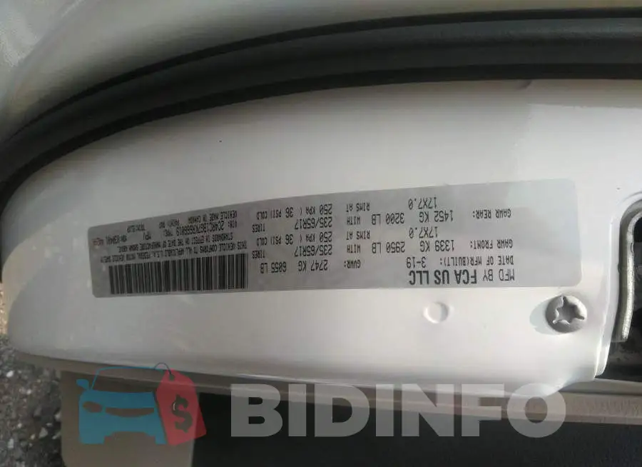 2C4RC1BG7KR666019 Photo# 9