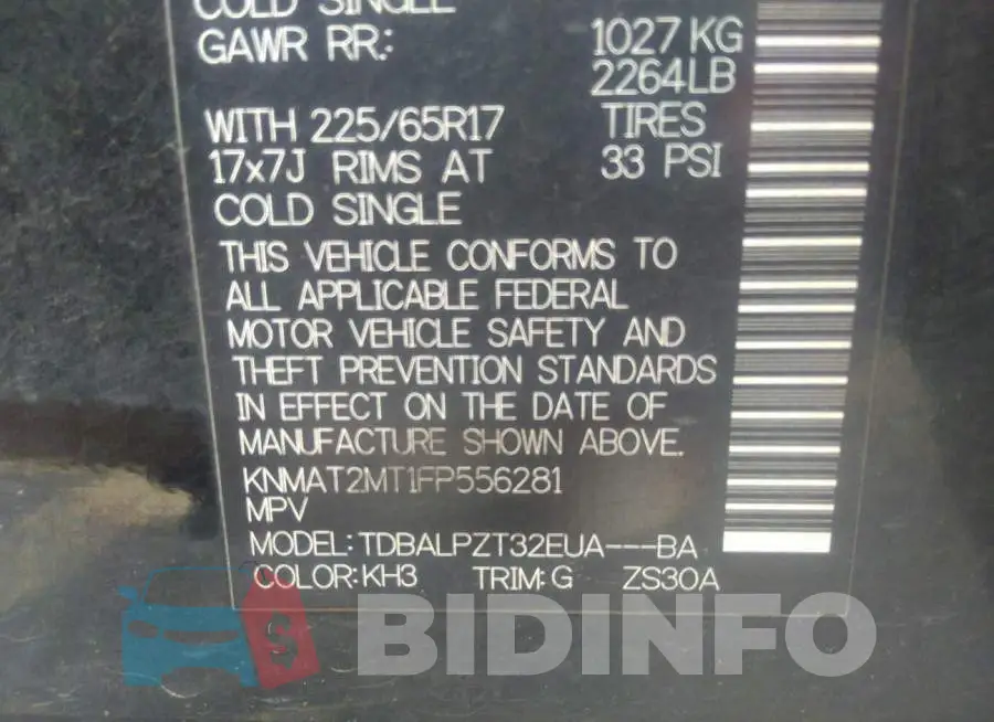 KNMAT2MT1FP556281 Photo# 9