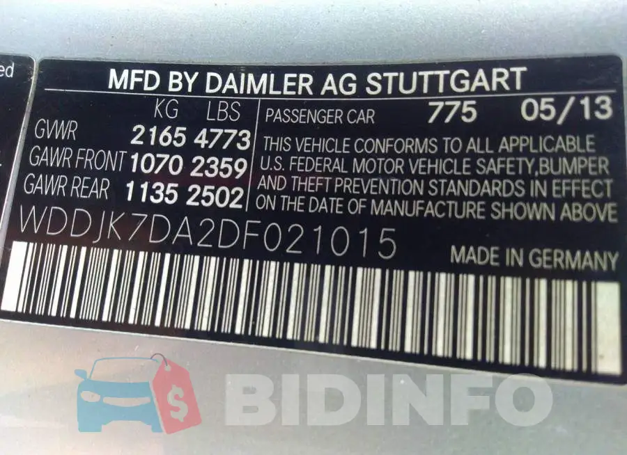 WDDJK7DA2DF021015 Photo# 9