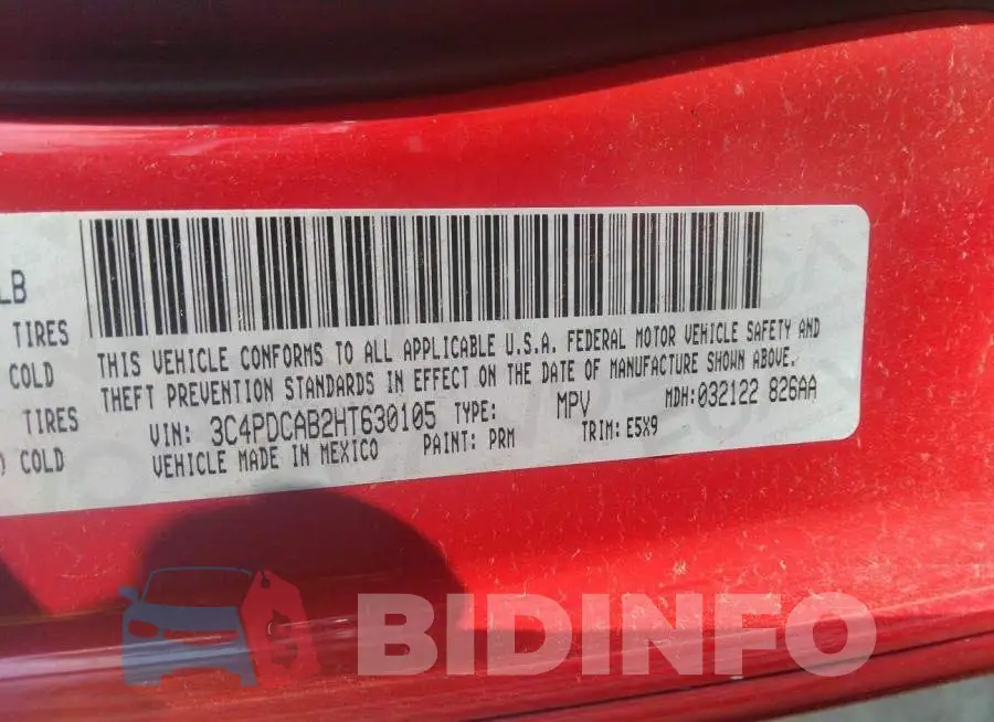 3C4PDCAB2HT630105 Photo# 9