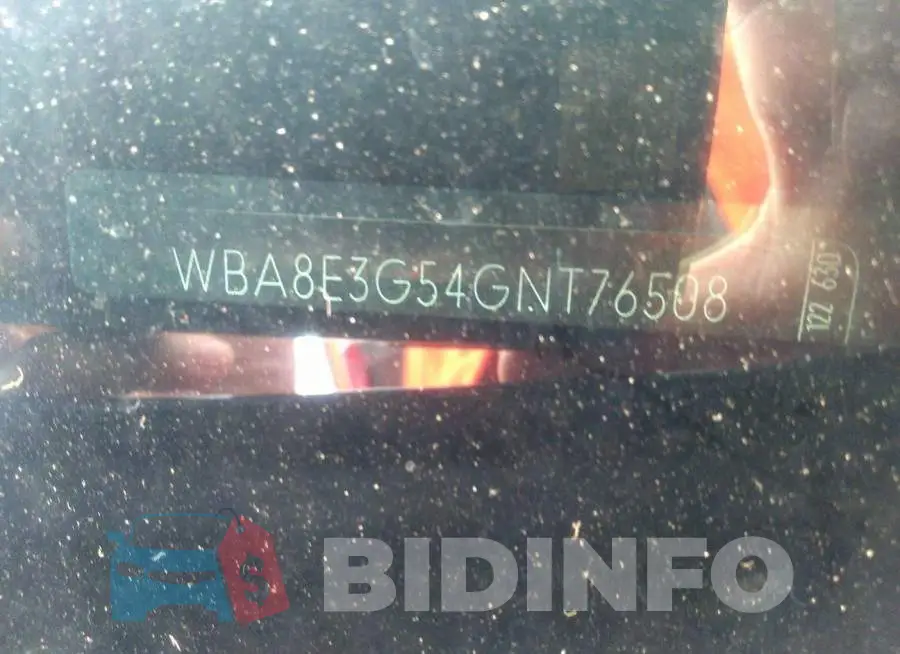 WBA8E3G54GNT76508 Photo# 9