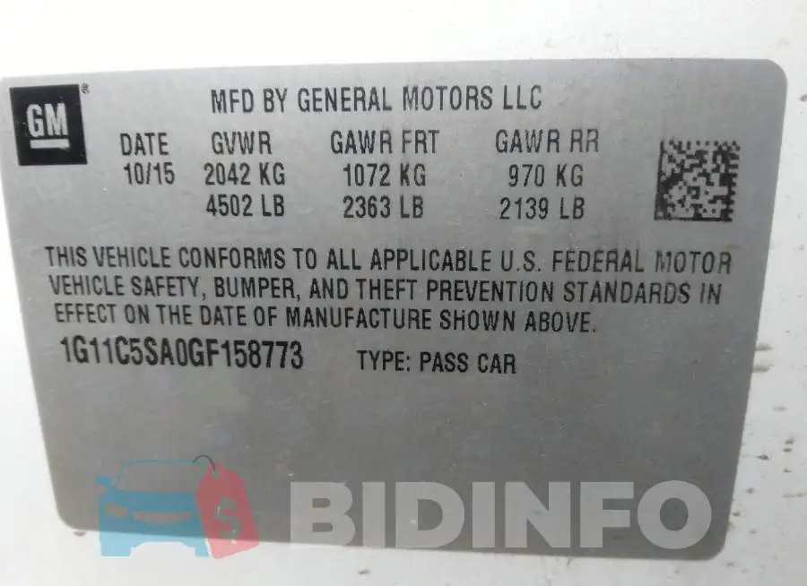 1G11C5SA0GF158773 Photo# 9