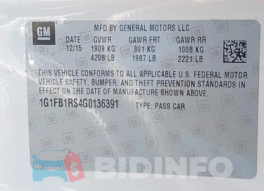 1G1FB1RS4G0136391 Photo# 9