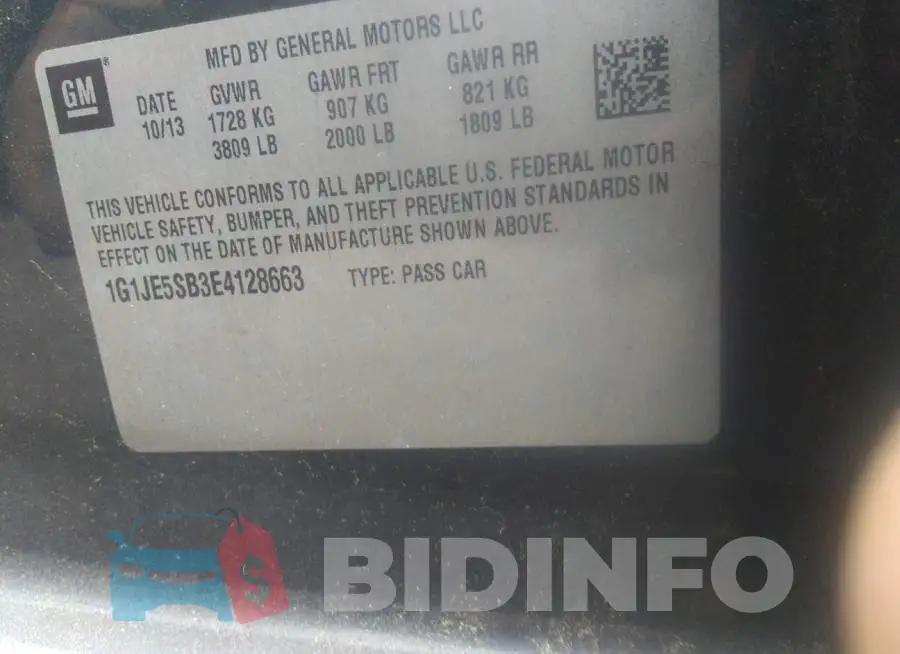 1G1JE5SB3E4128663 Photo# 9
