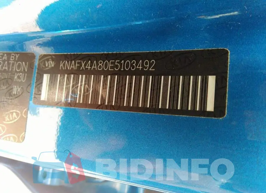 KNAFX4A80E5103492 Photo# 9