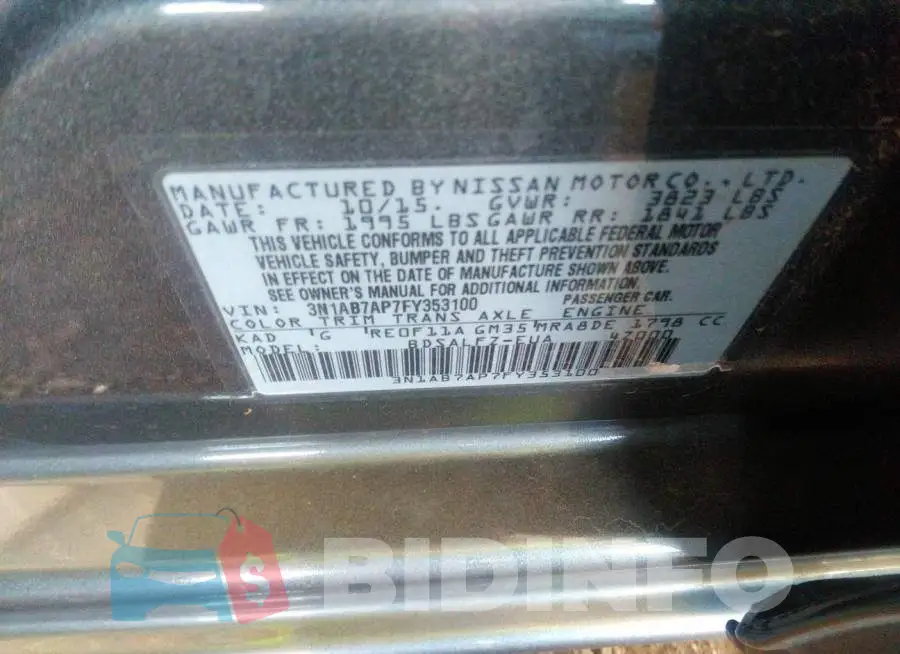 3N1AB7AP7FY353100 Photo# 9