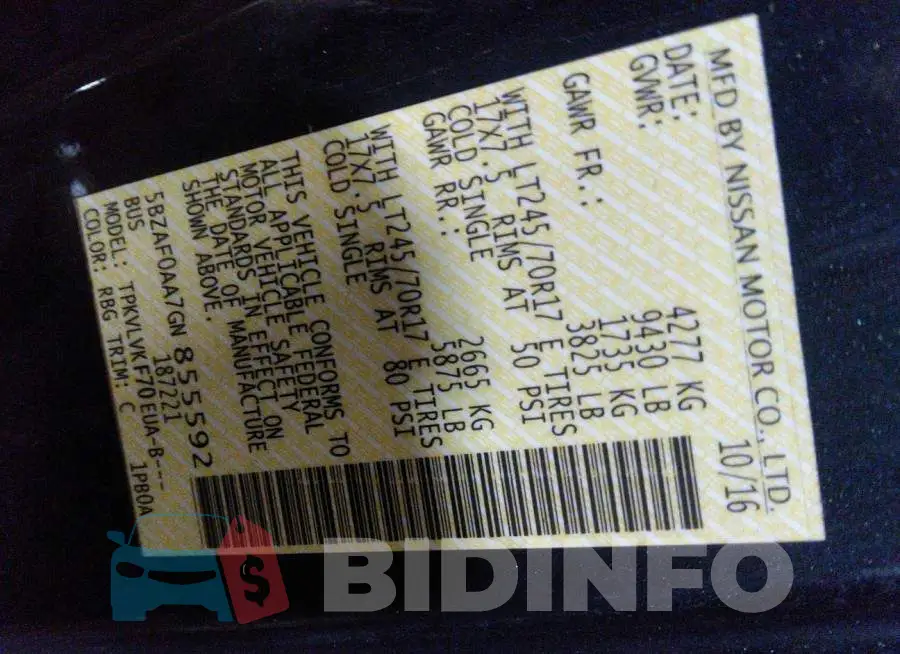5BZAF0AA7GN855592 Photo# 9