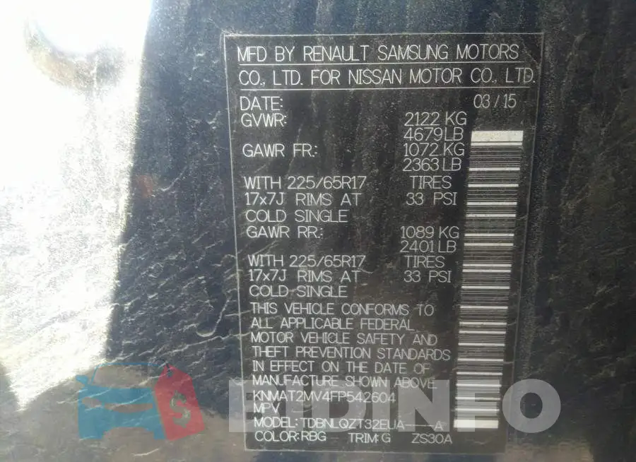 KNMAT2MV4FP542604 Photo# 9