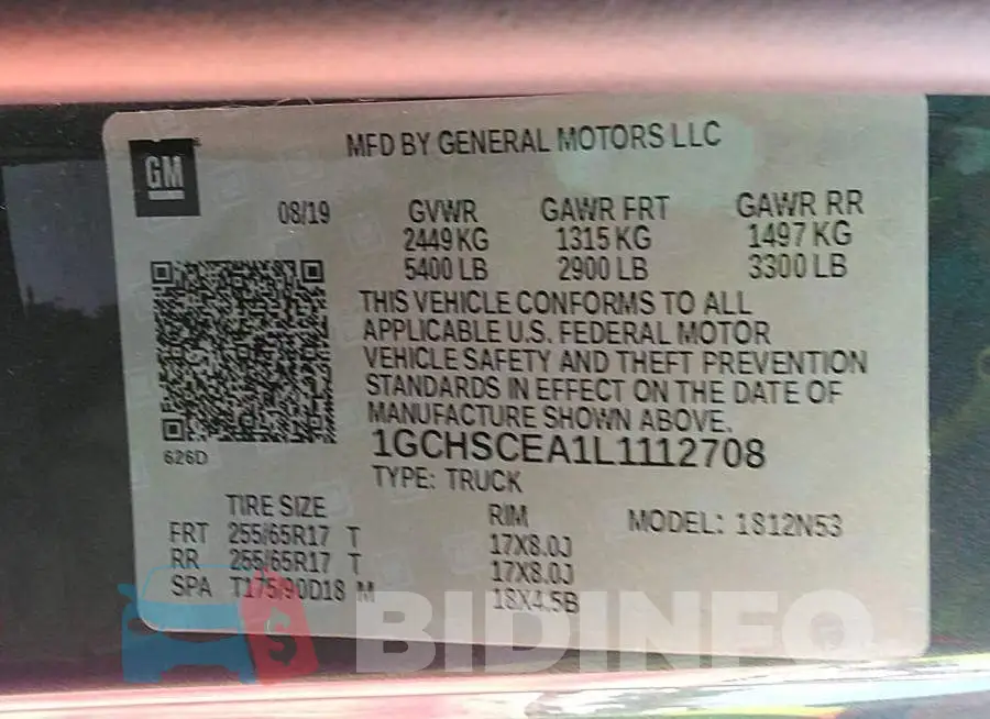 1GCHSCEA1L1112708 Photo# 9