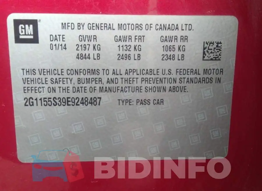 2G1155S39E9248487 Photo# 9