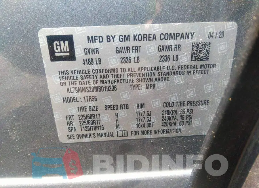 KL79MMS20MB019236 Photo# 9