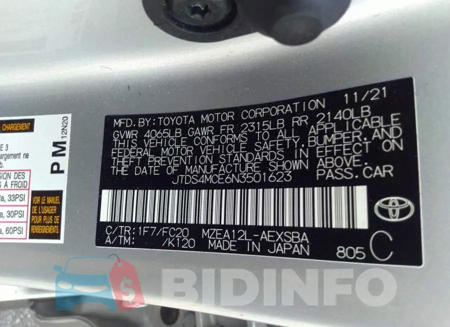 JTDS4MCE6N3501623 Photo# 9