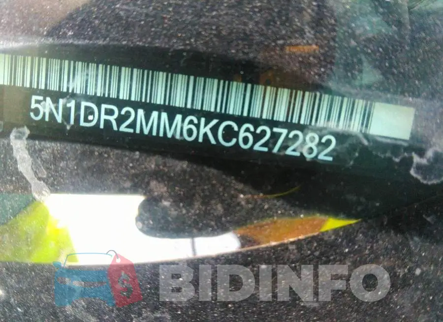 5N1DR2MM6KC627282 Photo# 9