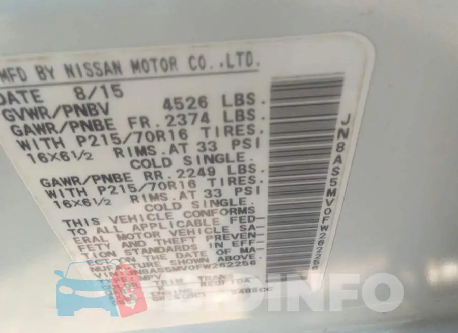 JN8AS5MV0FW262256 Photo# 9