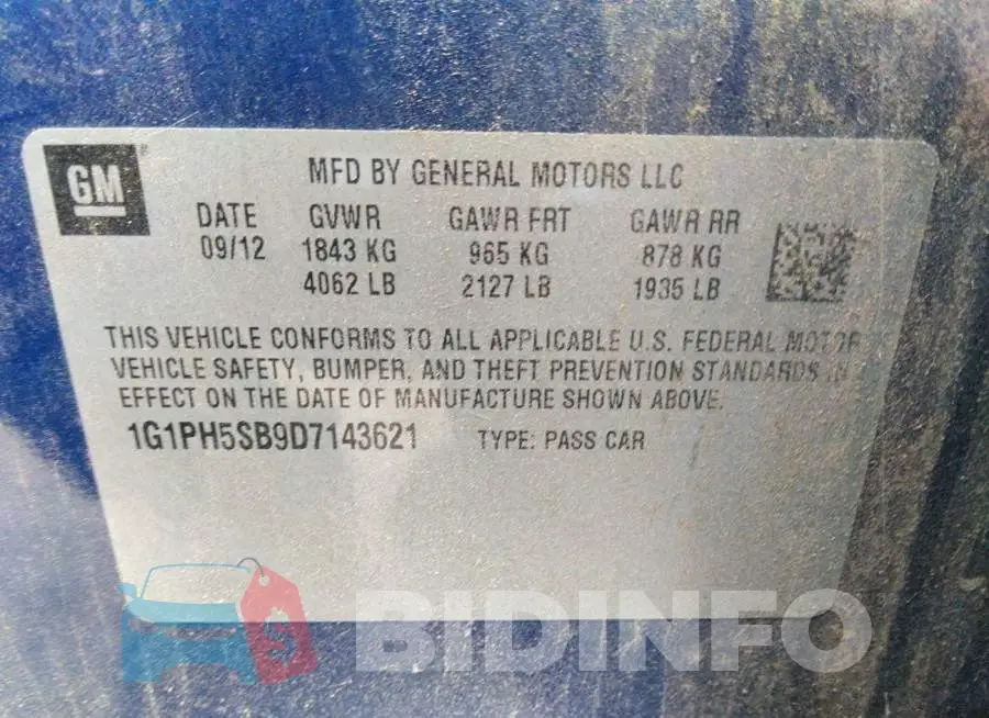 1G1PH5SB9D7143621 Photo# 9
