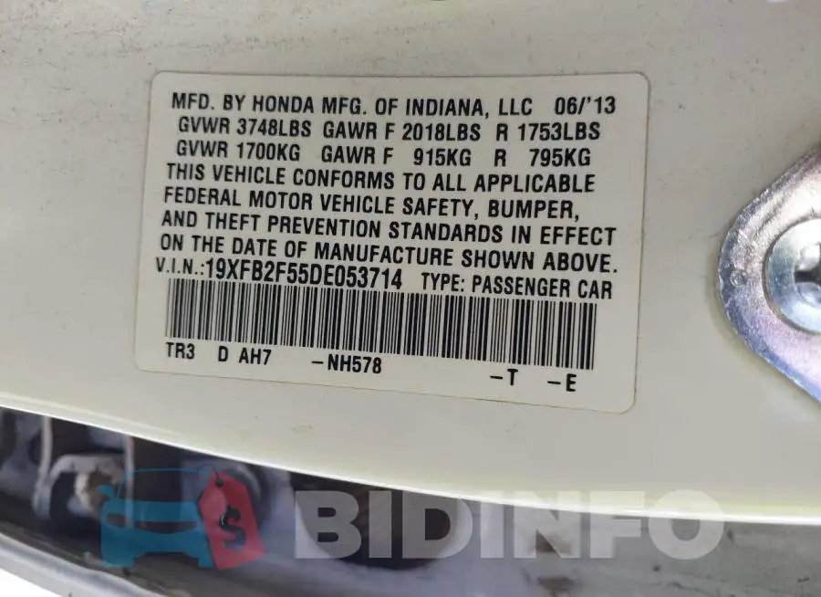 19XFB2F55DE053714 Photo# 9