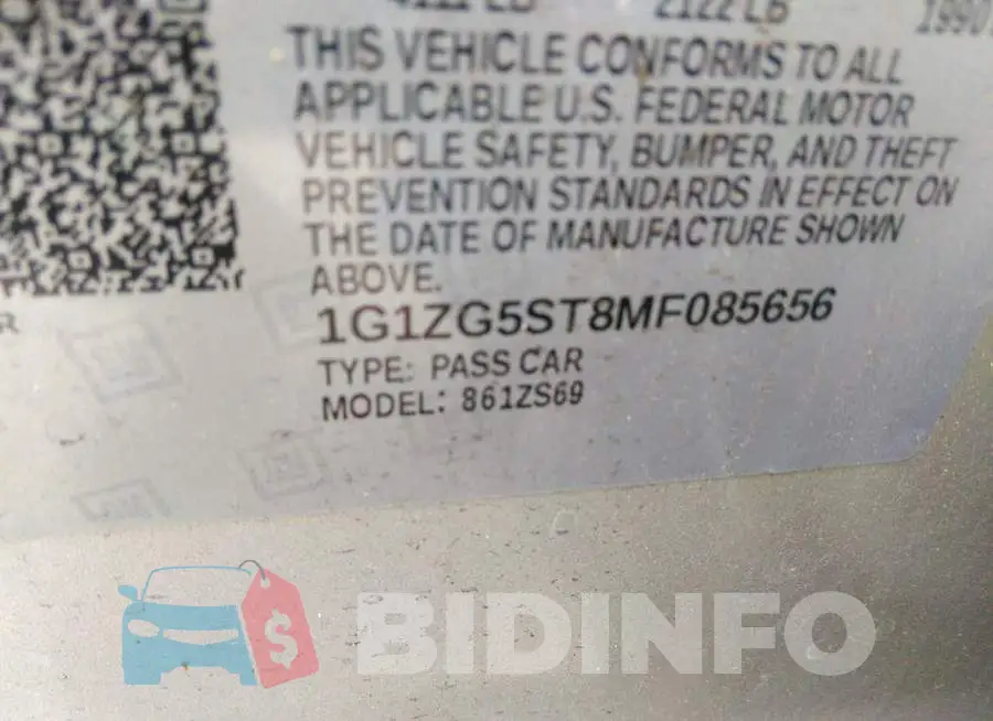 1G1ZG5ST8MF085656 Photo# 9