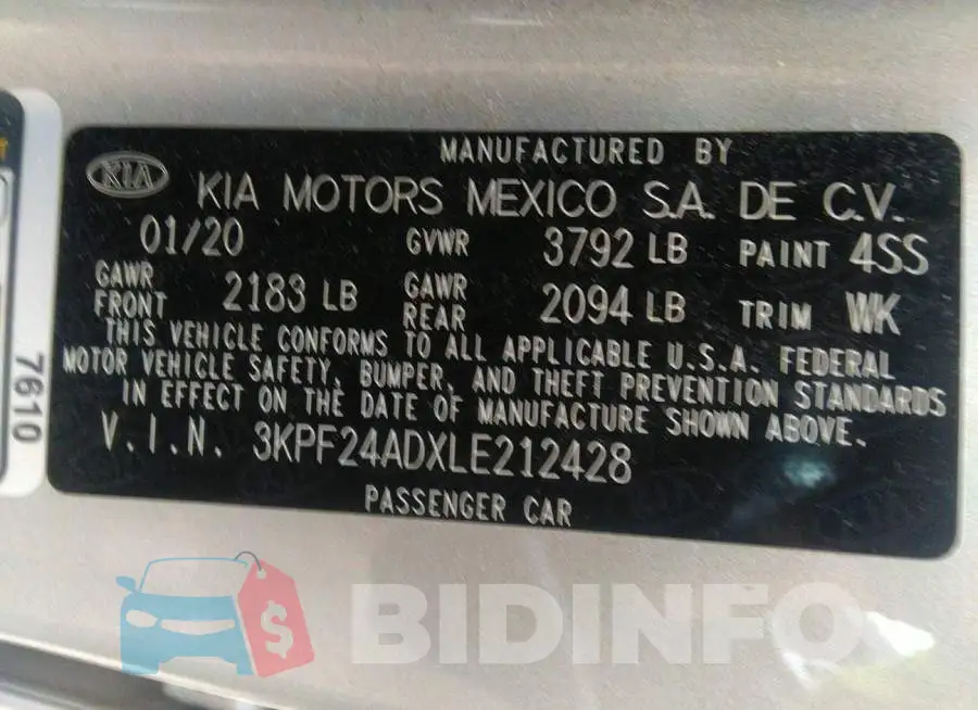 3KPF24ADXLE212428 Photo# 9