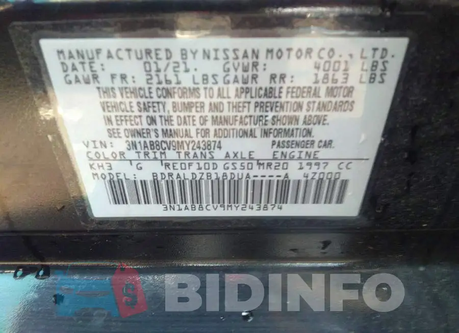 3N1AB8CV9MY243874 Photo# 9