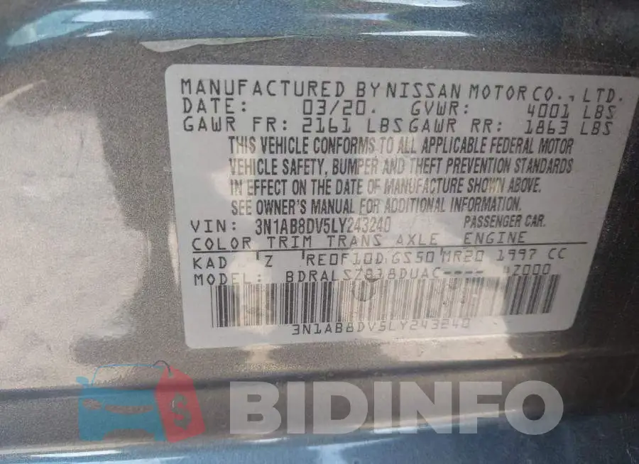 3N1AB8DV5LY243240 Photo# 9