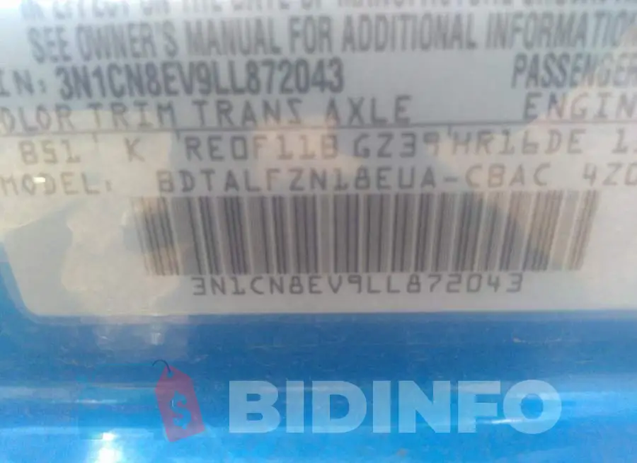 3N1CN8EV9LL872043 Photo# 9