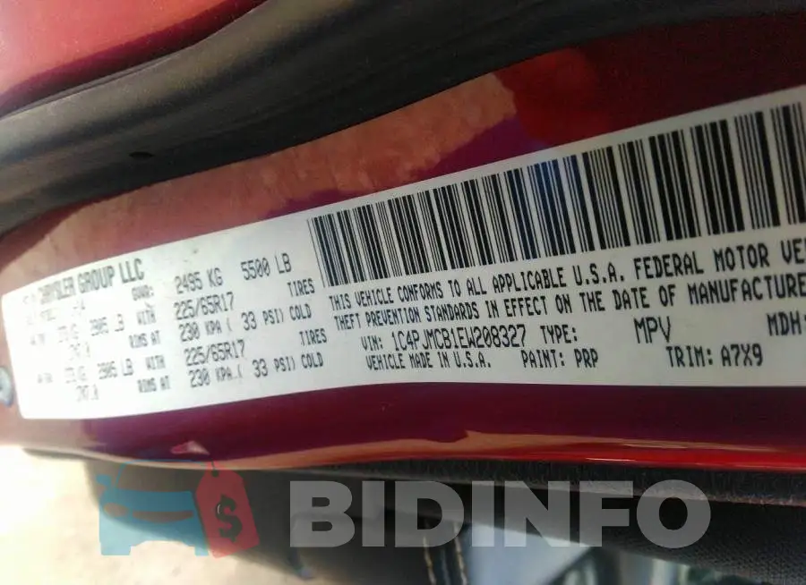 1C4PJMCB1EW208327 Photo# 9