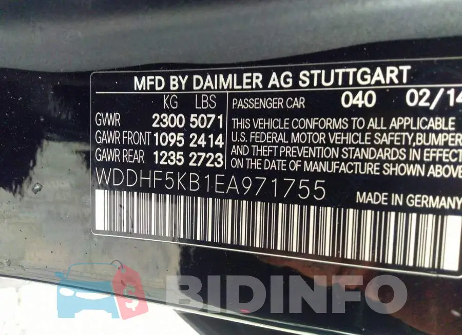 WDDHF5KB1EA971755 Photo# 9