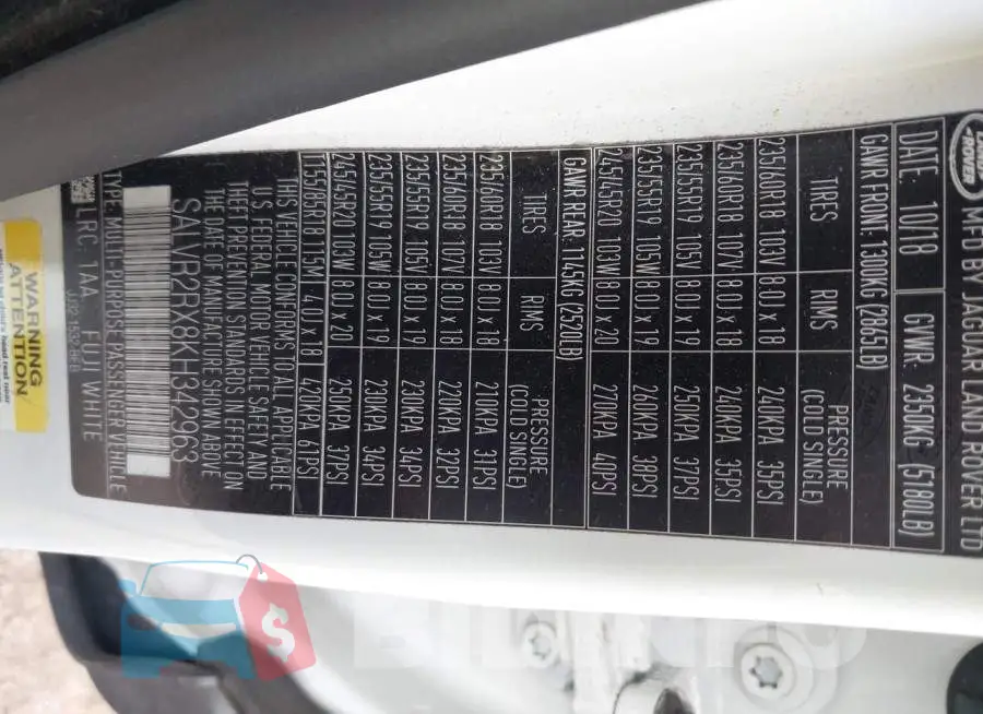 SALVR2RX8KH342963 Photo# 9
