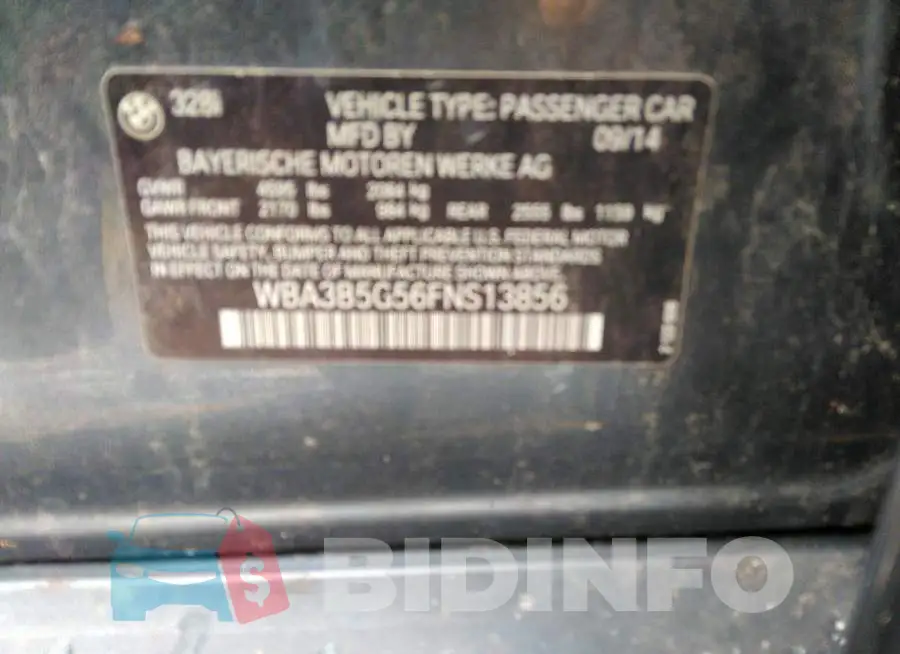WBA3B5G56FNS13856 Photo# 9