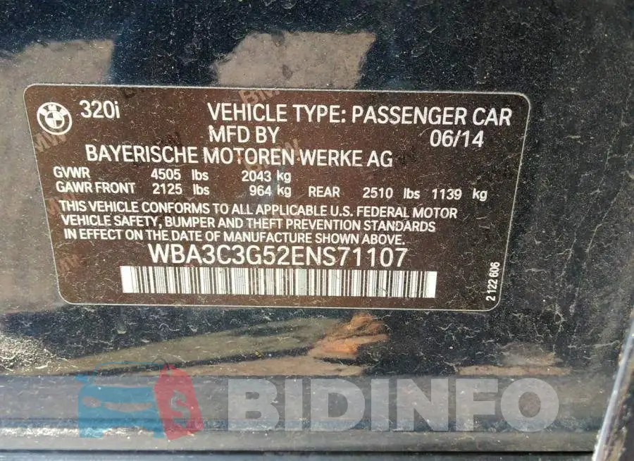 WBA3C3G52ENS71107 Photo# 9