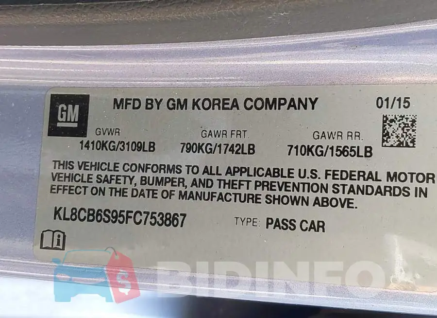 KL8CB6S95FC753867 Photo# 9