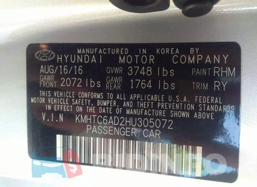 KMHTC6AD2HU305072 Photo# 9