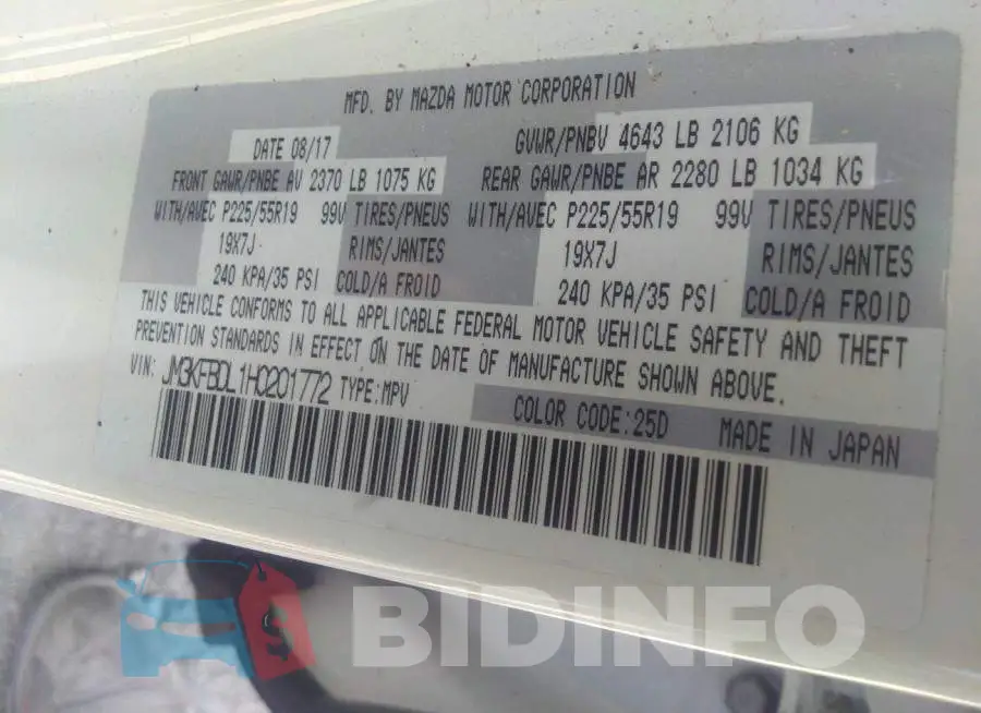 JM3KFBDL1H0201772 Photo# 9