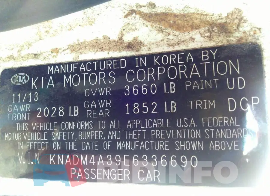 KNADM4A39E6336690 Photo# 9